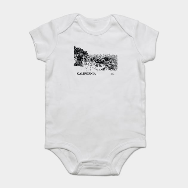California USA Baby Bodysuit by Lakeric